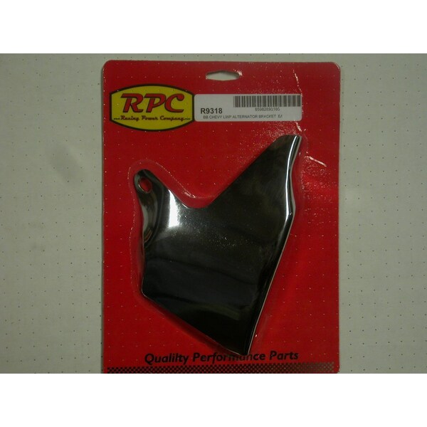 Racing Power BBC LONG WATER PUMP ALTERNATOR BRACKET CHROME 69UP R9318